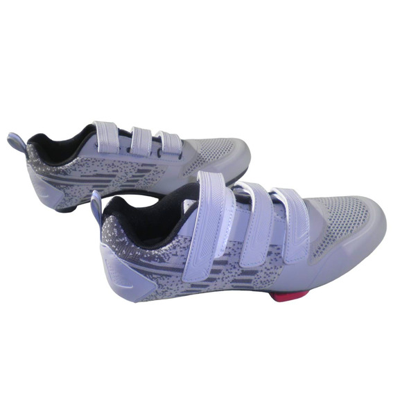 Unisex Road Bike Cycling Shoes 3 Straps, Delta Cleats for Indoor Use, Sz 7, Gray - Picture 5 of 12